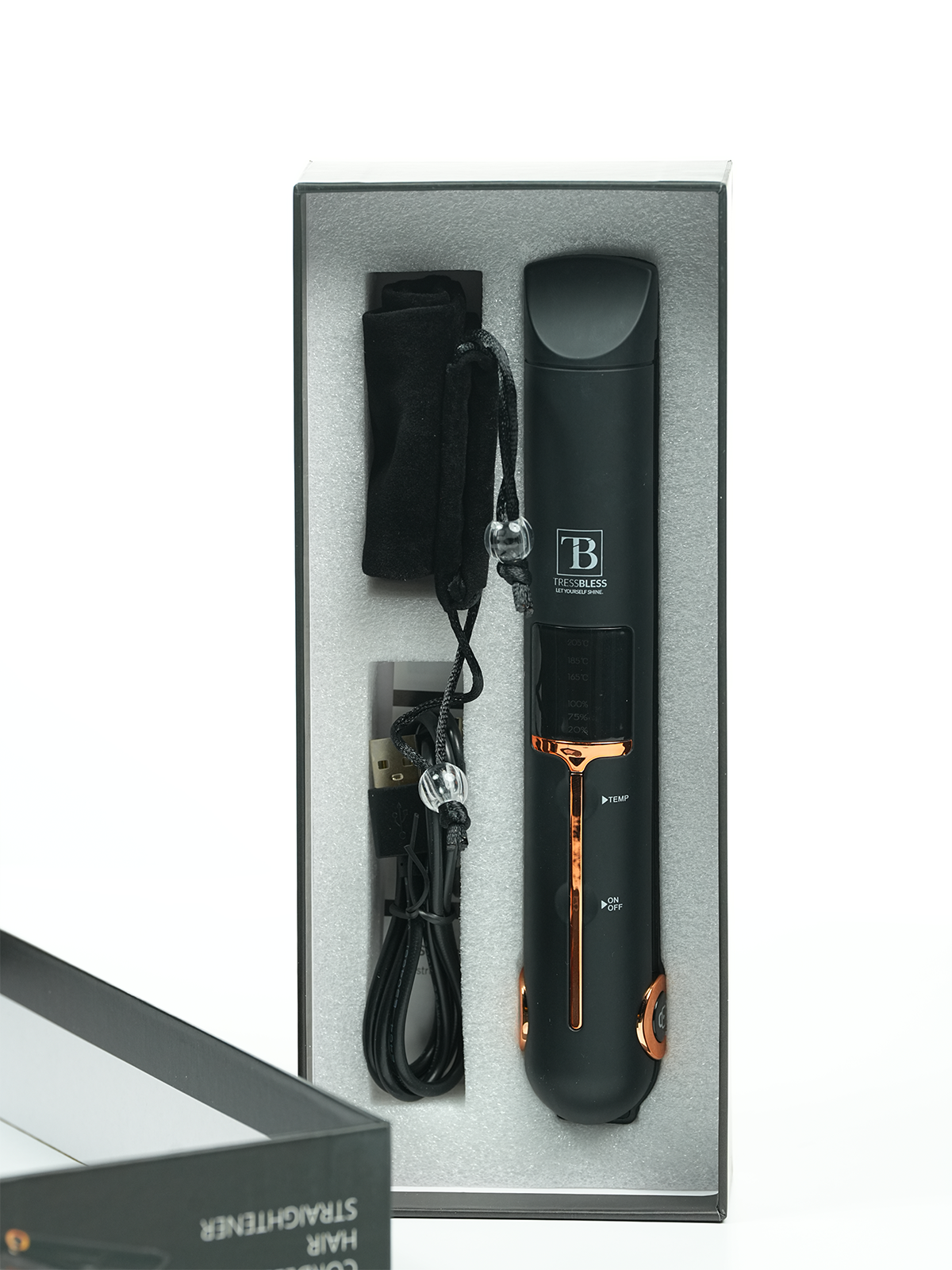 TressBless cordless hair straightener